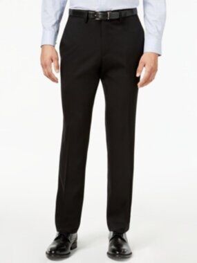 REACTION KENNETH COLE Men's Black Slim Fit Stretch Pants NWT